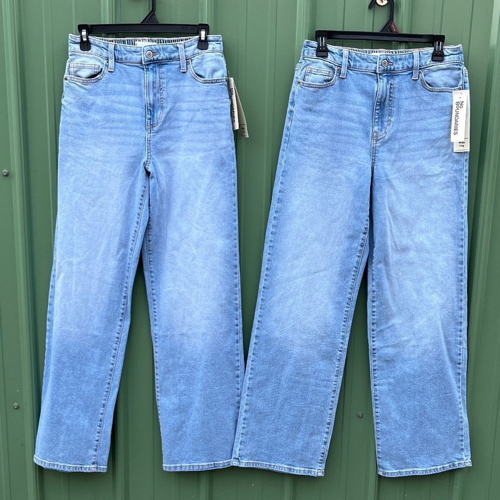 Women’s High Rise Baggy Wide Leg Denim Jeans 2-Pack Size S 4-6